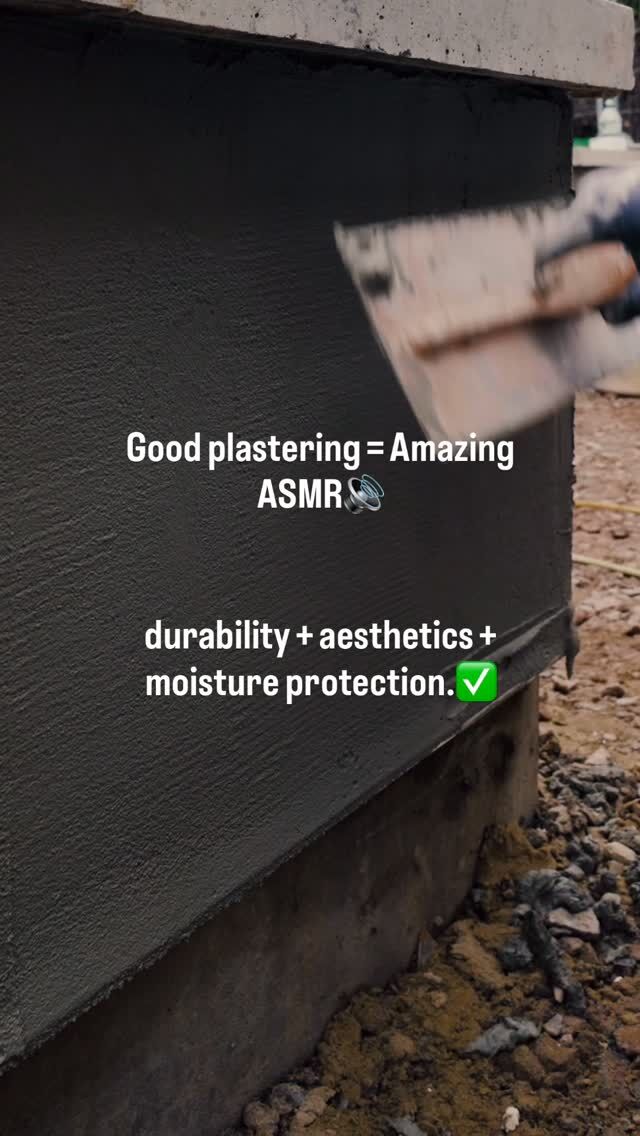 The construction site ASMR you didn’t know you needed🔊✨ That smooth glide?
It only happens when the plaster mix, timing, and trowel pressure are just right.Too much water = weak finish.
Too little = rough surface.
Perfect balance = this sound.Headphones recommended 🎧. #asmrsounds #oddlysatisfying #plastering #construction #homerenovation